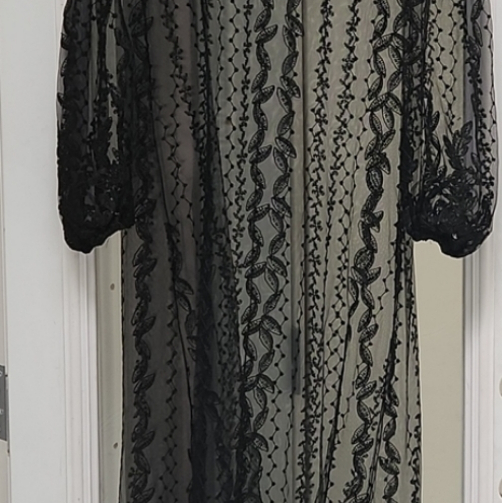 Zara size small overlay lace maxi dress